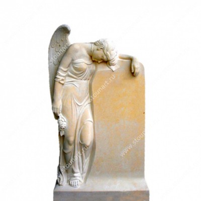 Скульптура ангела на могилу — 007