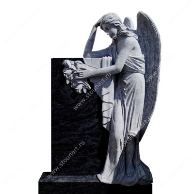Скульптура ангела на могилу — 008